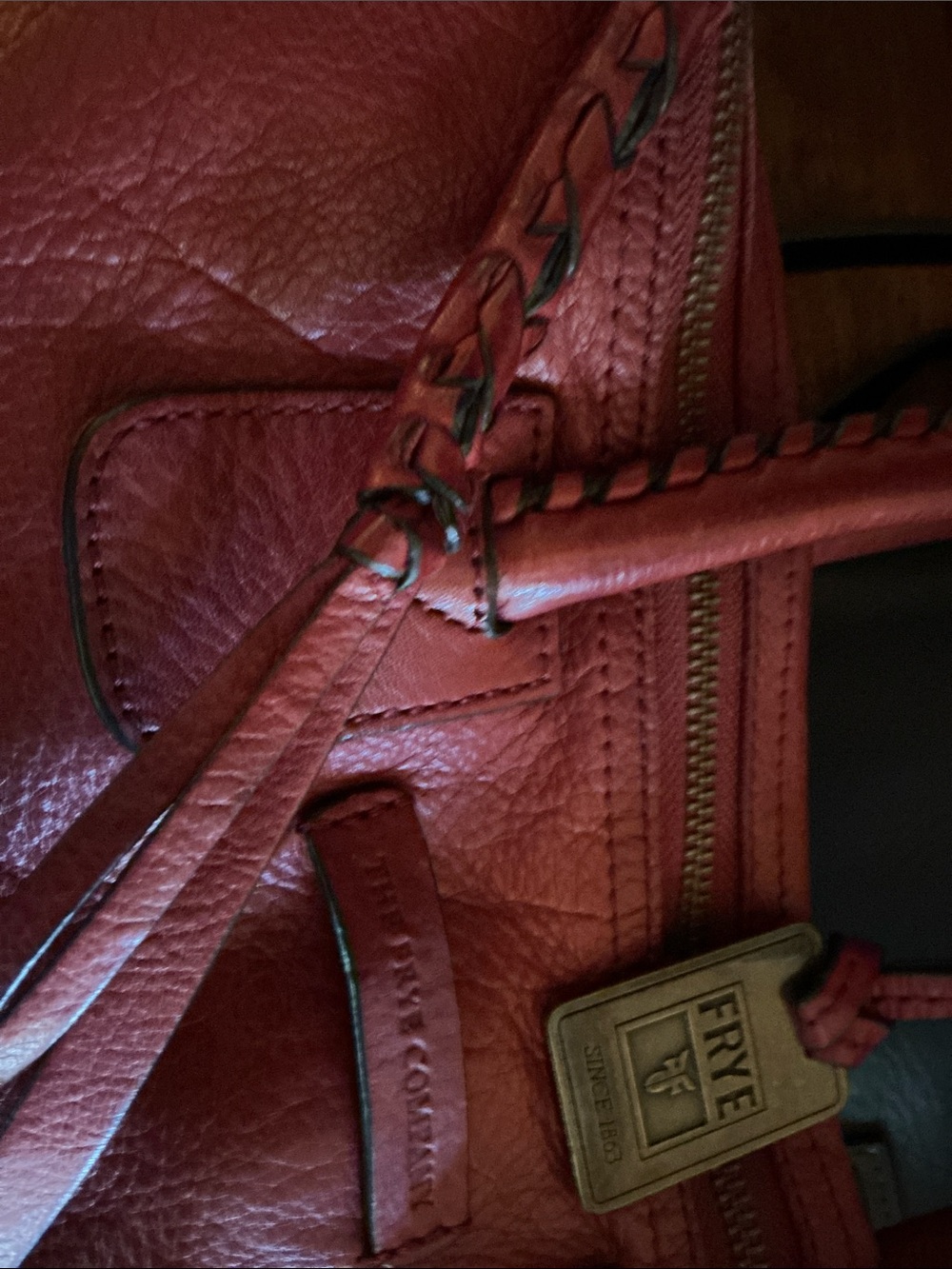 Frye Red Leather Crossbody - Picture 9 of 11